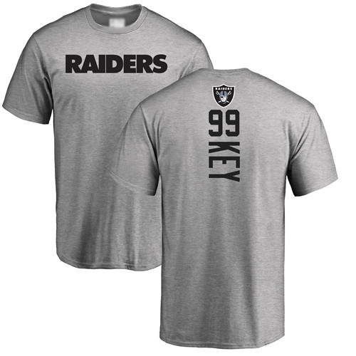 Men Oakland Raiders Ash Arden Key Backer NFL Football #99 T Shirt->oakland raiders->NFL Jersey